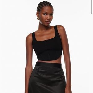 Aritzia Babaton Sculpt Knit Bustier Tank